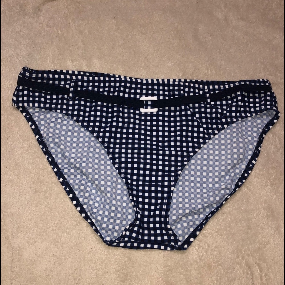Carolina blues plaid bikini bottoms